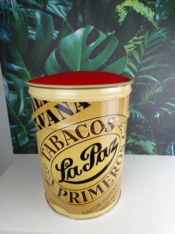 Lebber vintage® - Super large La Paz Tobacco tin to sit on, Vintage very rare!!