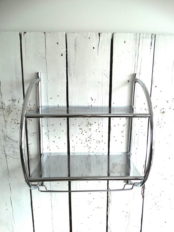Lebber vintage® - Vintage chrome wall rack from the 80s!