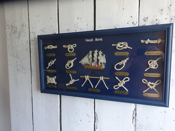 Lebber vintage® - Marine club, button display! Boat display!!! Nautic.
