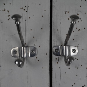 Lebber vintage® - Aluminum coat rack, vintage coat hook, vintage coat rack, 2 or 3 pieces!