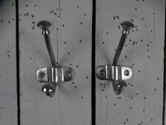Lebber vintage® - Aluminum coat rack, vintage coat hook, vintage coat rack, 2 or 3 pieces!