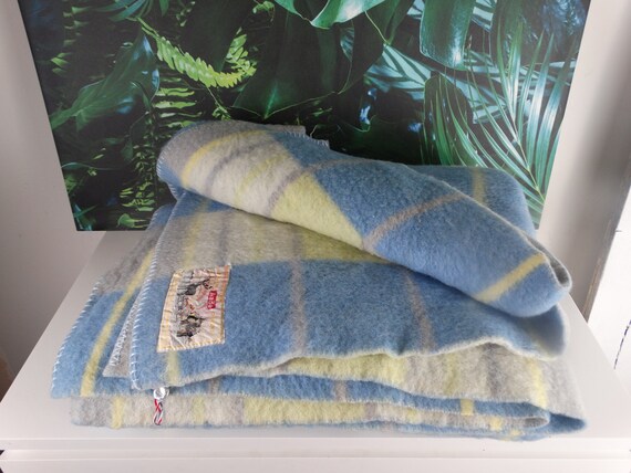Lebber Vintage Vintage Wool Aabe Blanket 100 Pure New Wool From Aabe. 160 X 220 Cm Etsy UK