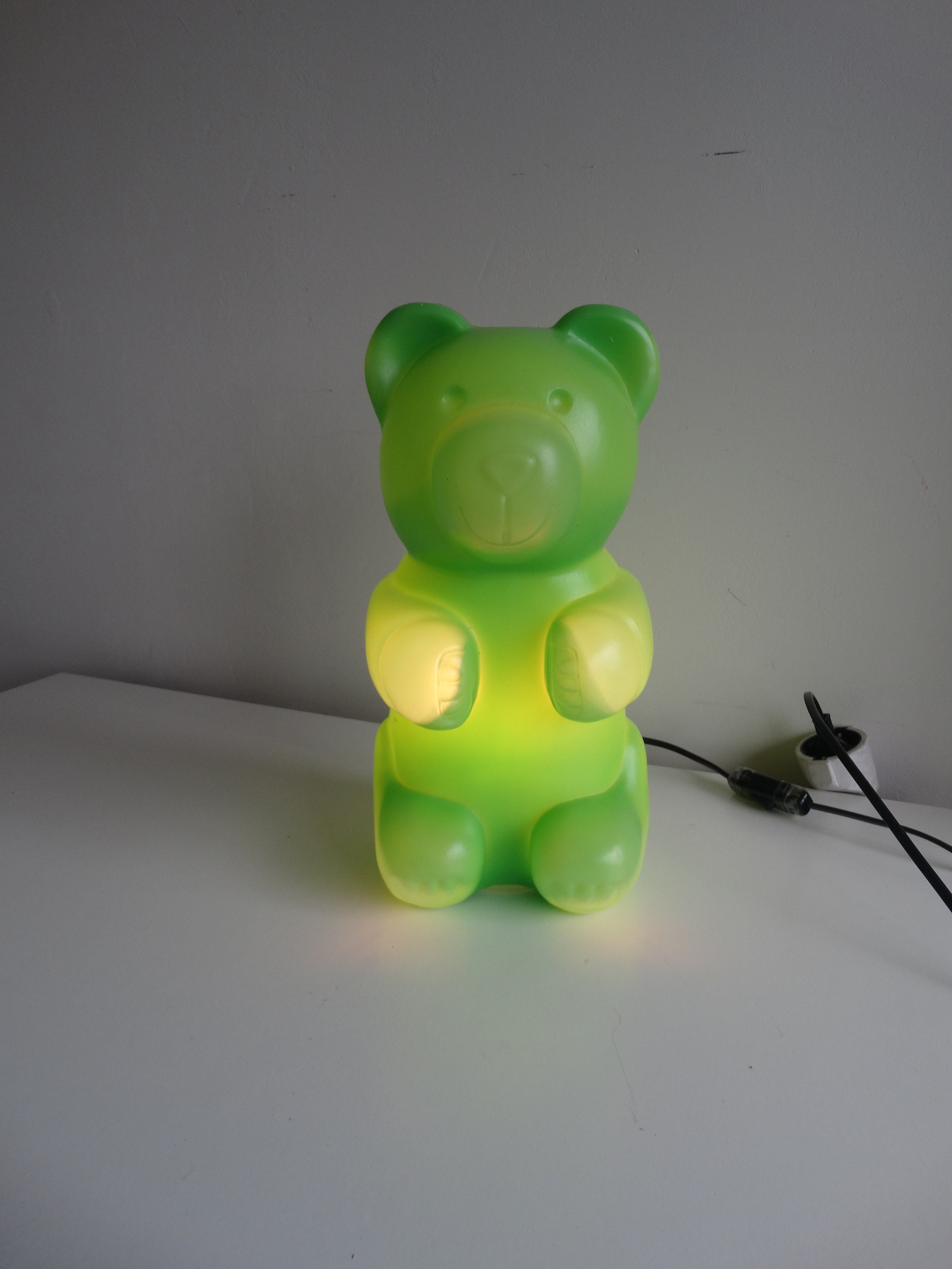 Lebber vintage® - Vintage Messow - Gummi Bear - Haribo bear - candy bear -  lamp - green