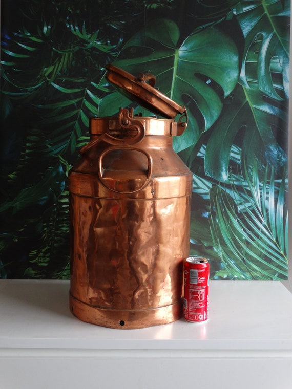 Lebber vintage® - Copper-plated milk churn from the Netherlands, 10 kg.