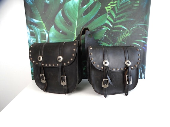 Lebber vintage® - Ledrie vintage leather motorcycle bags, Harley Davidson style.