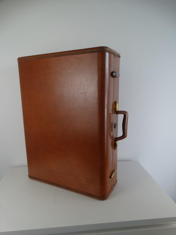 Lebber vintage® - Samsonite "4635" Hardshell Suitcase in Burnt Orange.
