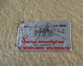 Lebber vintage® - Vintage wool blanket 100% pure new wool from the Dutch Wool Federation wool blanket 160 x 220 cm.