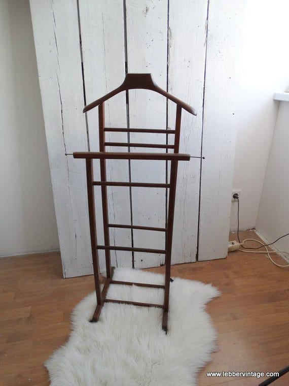 Lebber vintage® - Fratelli Reguitti style valet stand fifties-sixties. Sixties-seventies brown.