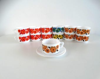 Lebber vintage® - Arcopal lotus cup and saucer small.