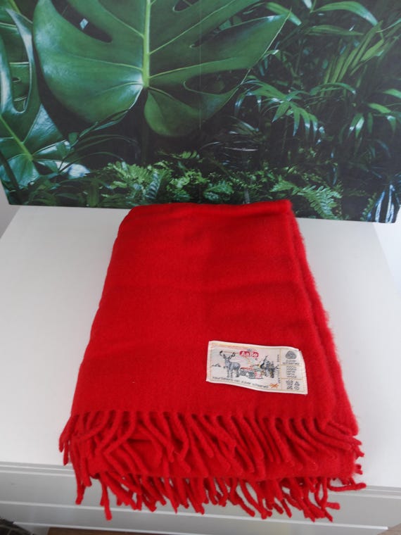 Lebber vintage® - Vintage wollen AaBe deken 100% zuiver scheerwol, Dutch wollen deken 140 x 180 cm.