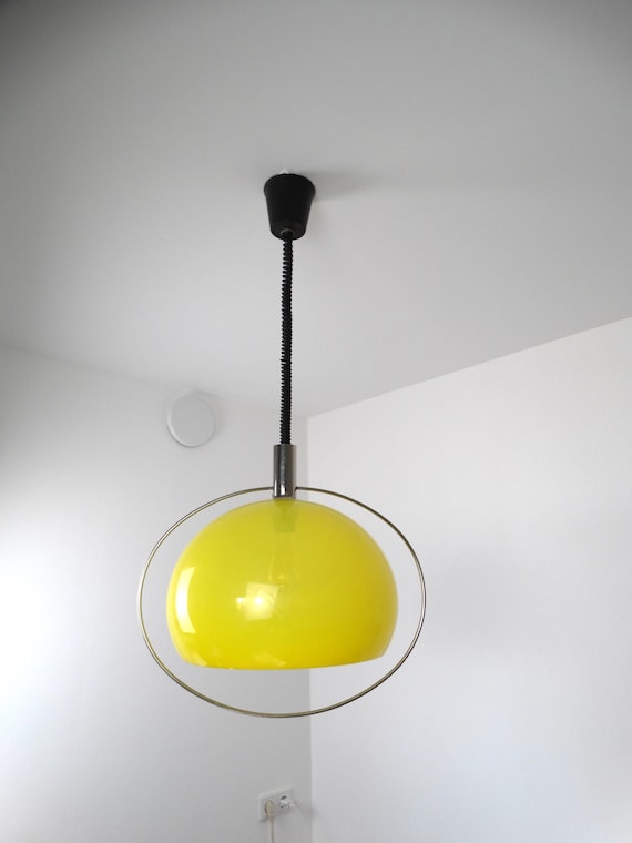 Lebber vintage® - Vintage plexiglass hanging lamp from Temde leuchten, 1975s