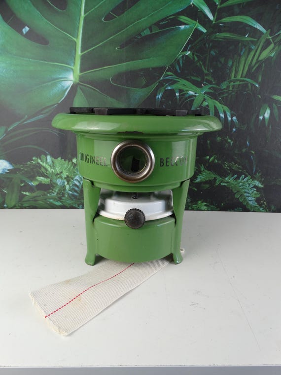 Lebber vintage® - Vintage Original Beccon petroleum stove 1 burner! Green.