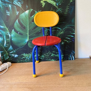 Lebber vintage® - Memphis Milano style chair, Ikea Puzzle chair! 80s, Knut & Marianne Hagberg