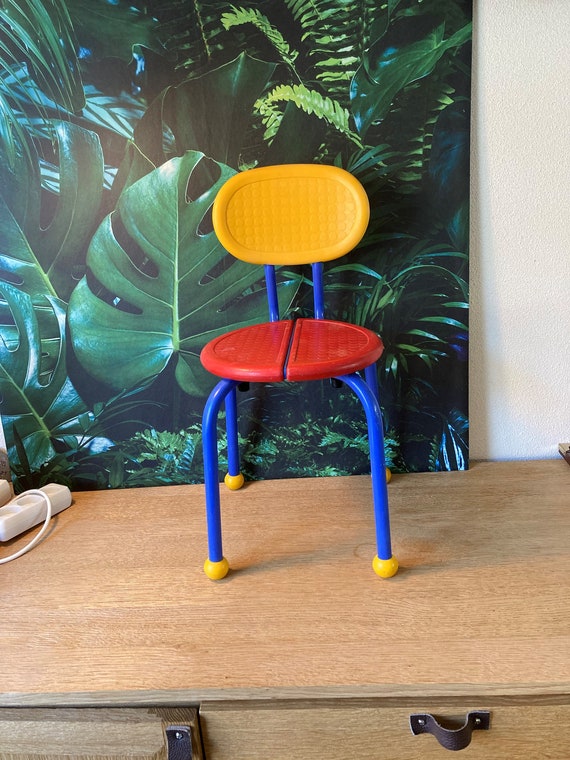 Lebber vintage® - Memphis Milano style chair, Ikea Puzzle chair! 80s, Knut & Marianne Hagberg