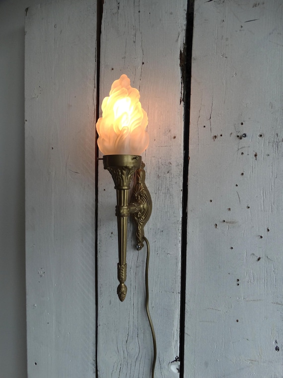 Lebber vintage® - Vintage Torch lamp, Castle lamp, wall lamp, Flame shape !
