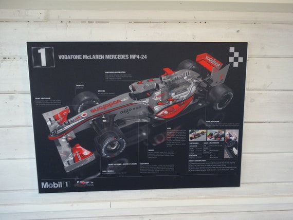 Lebber vintage® - McLaren Mercedes MP4-24 wal decoration!! 70x50cm