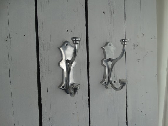 Lebber vintage® - Aluminum coat rack, vintage coat hook, vintage coat rack, 2 or 3 pieces!