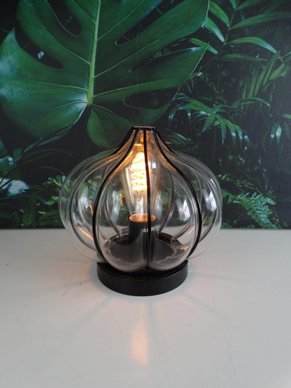 Lebber vintage® - Beautiful Venetian blown glass ceiling lamp, Lantern style lamp, Murano glass, Venetian lamp.