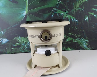 Lebber vintage® - Vintage Original Beccon kerosene stove 1 burner! Cream.