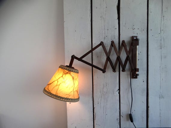Lebber vintage® - Scissor lamp - Danish - 1960s. Teak wood.