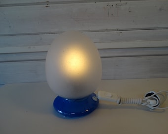 Lebber Vintage Vintage Egg Lamp Glass White Speckled With Blue