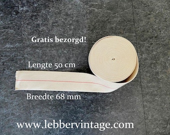 Lebber vintage® - Stelpit, vlakpit, lont voor petroleumstel 50 cm lang 68 mm breedte