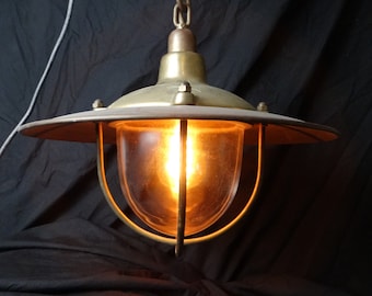 Lebber vintage® - Heavy copper fishing lamp, copper ship lamp. skipper's lantern!