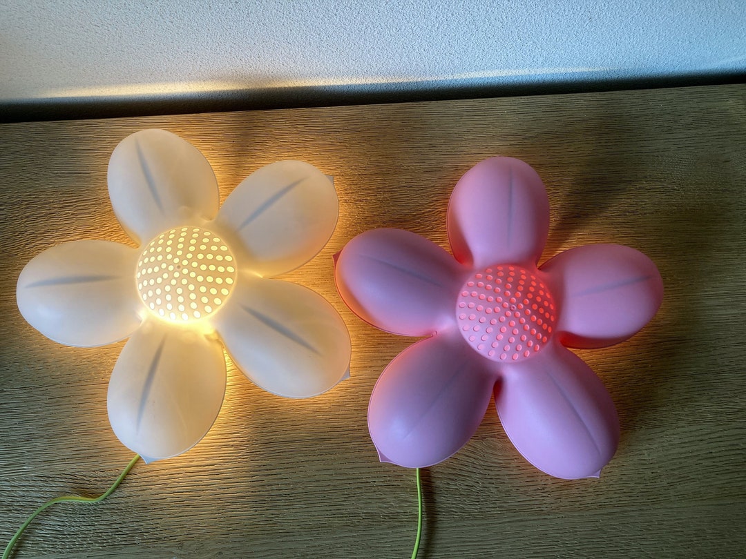 Ikea Blomma Vintage Wall Lamp. Flower Wall Lamp. Etsy