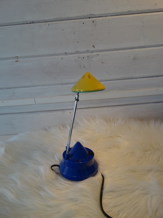 Lebber vintage® - Memphis milano style desk lamp, basic colors, multicolor, ettore sottsass, telescope, antenna lamp