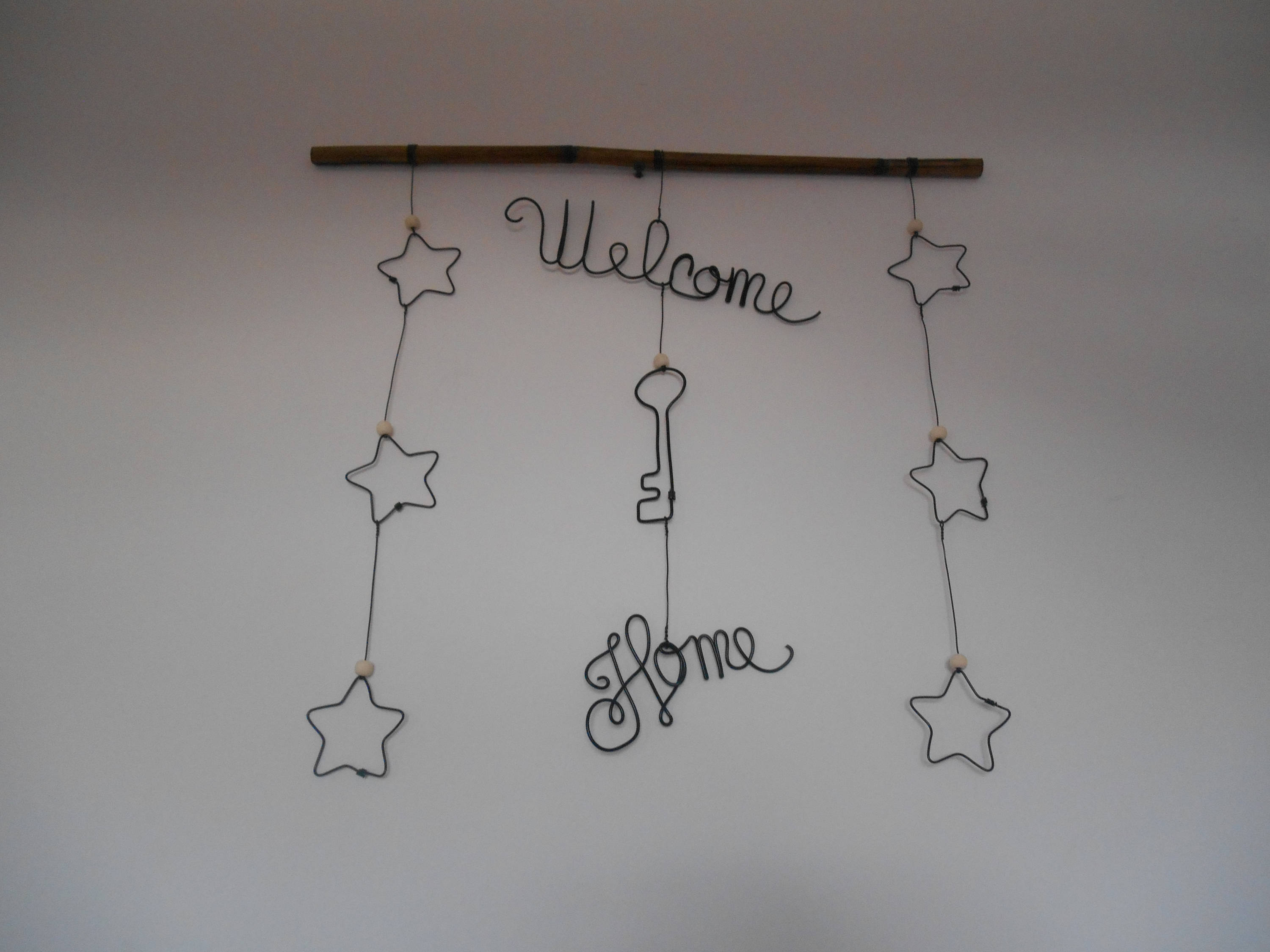 Décoration Murale en Fil d'aluminium