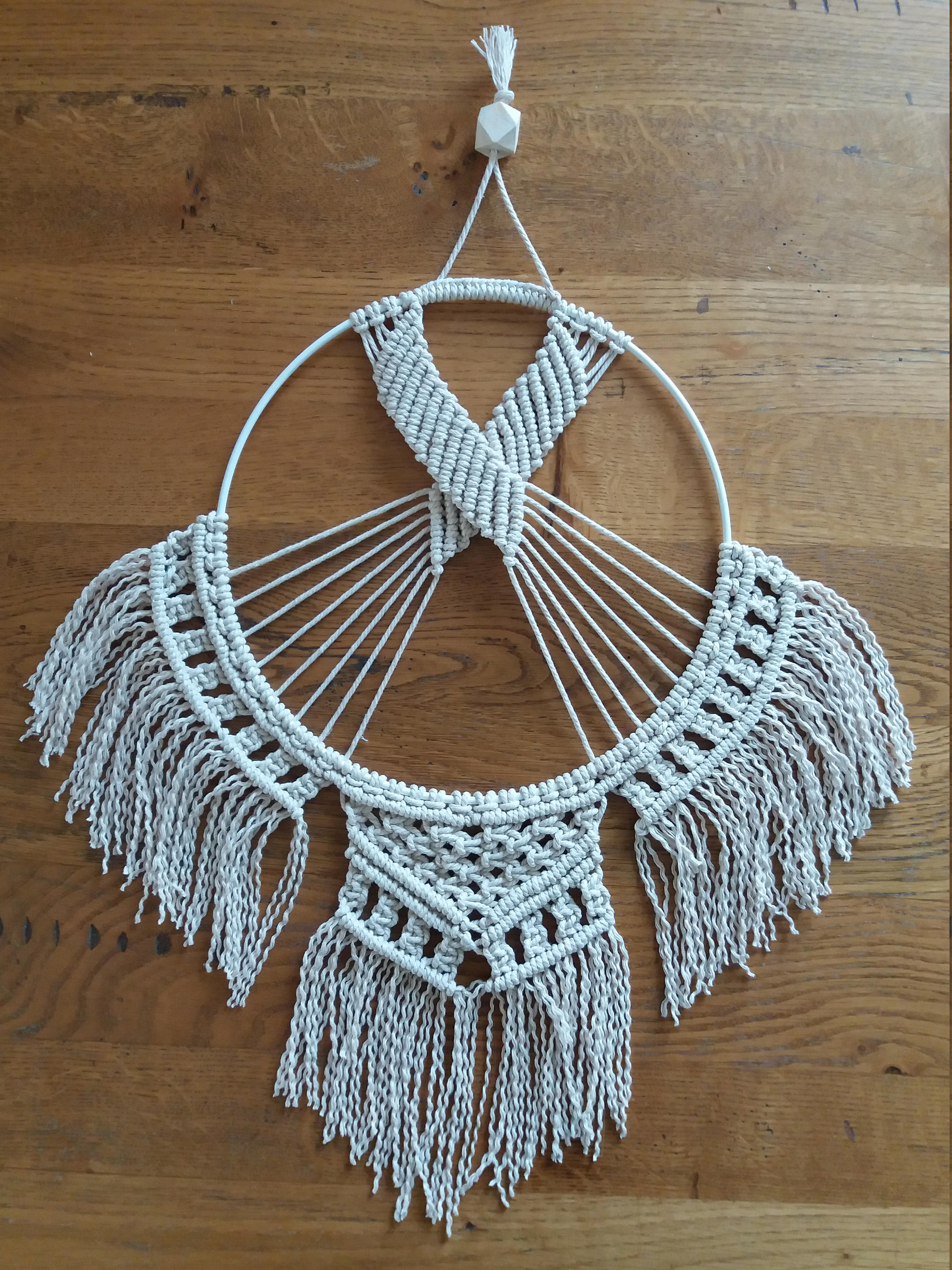 Capteur de Rêves Réalisé en Macramé