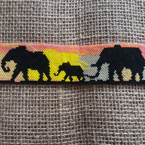 Miyuki Pearl Bookmarks &quot; Elephant family &quot;