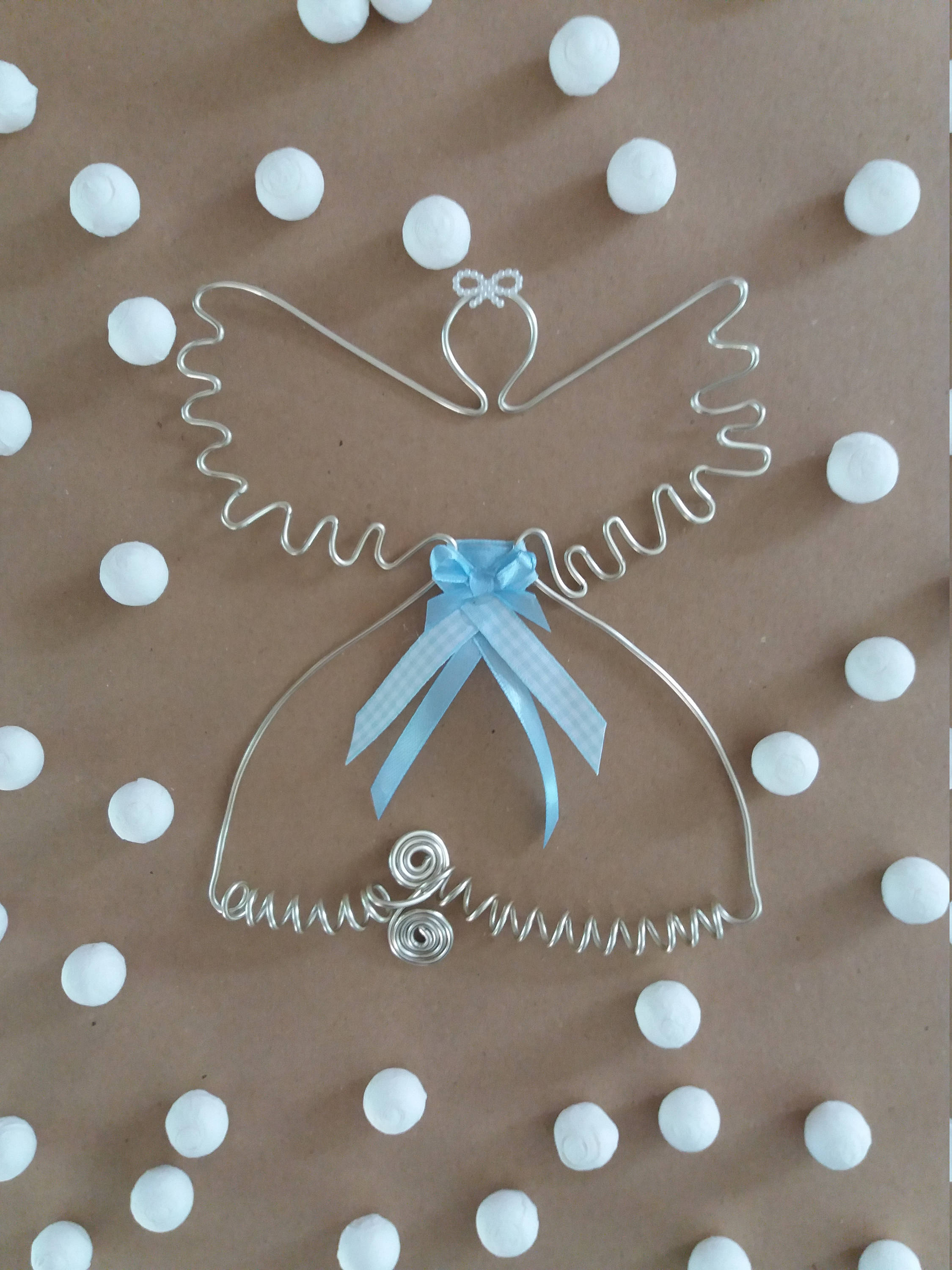 Décoration en Fil d'aluminium L'ange Bleu