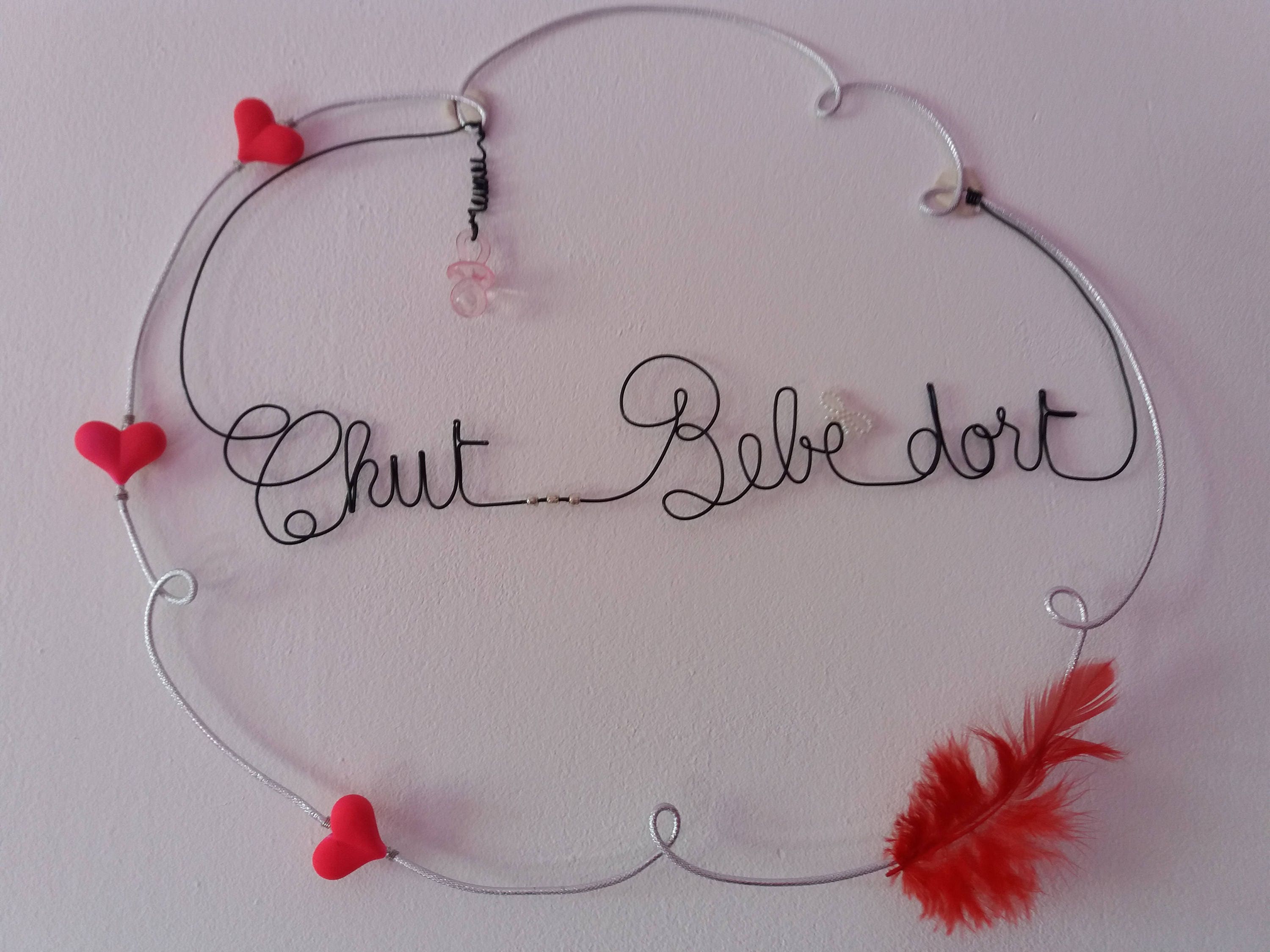 Décoration Murale en Fil d'aluminium