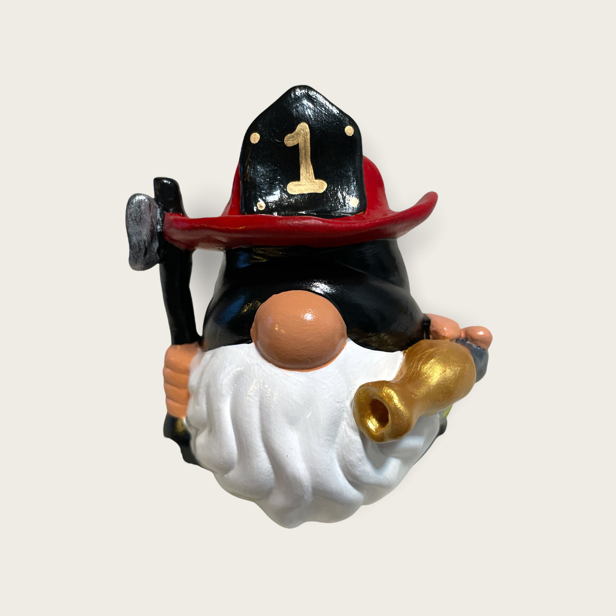 Fireman Ceramic Garden Gnome Firefighter Garden Gnome Gift Etsy UK