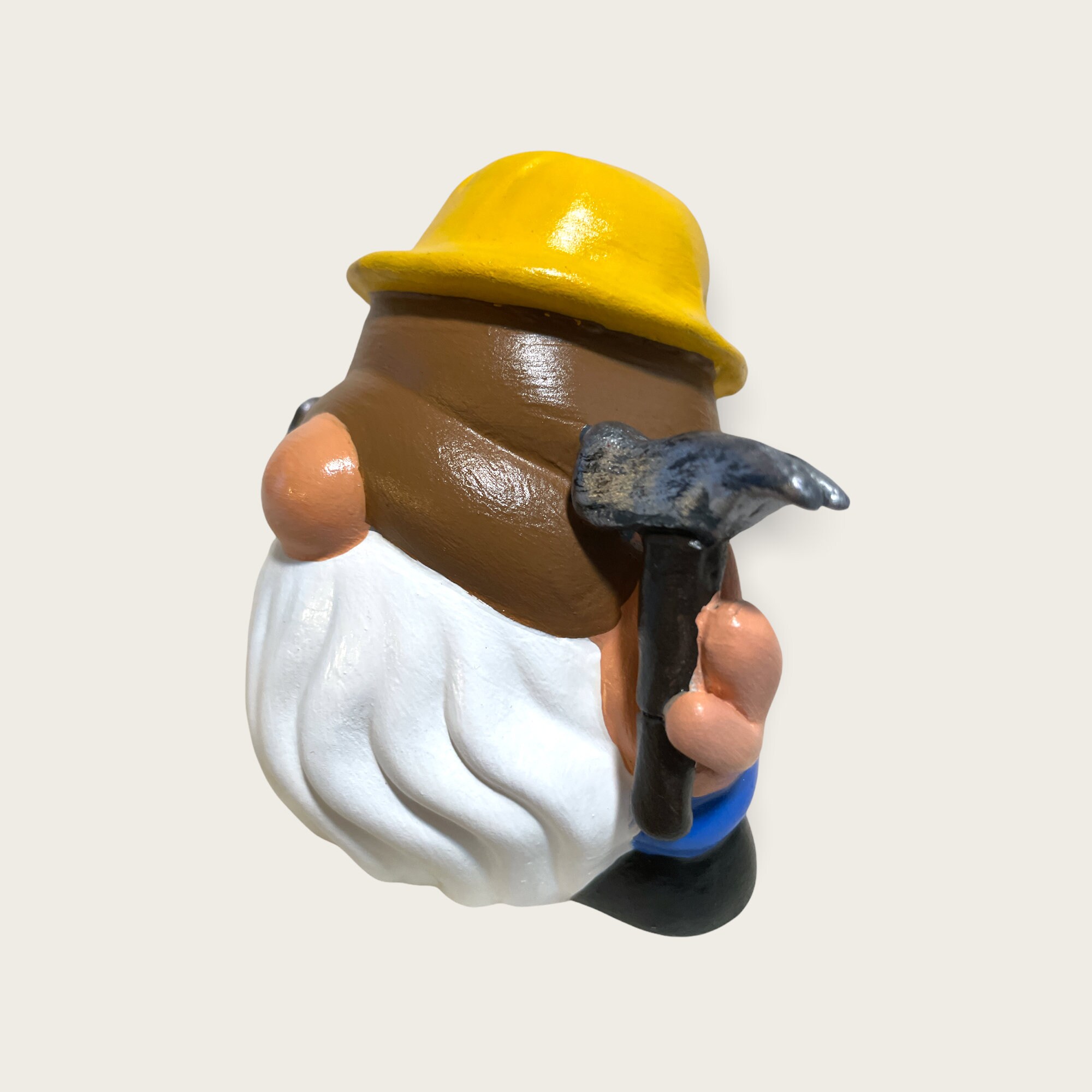 Construction Worker Ceramic Garden Gnome Contractor Garden Etsy UK