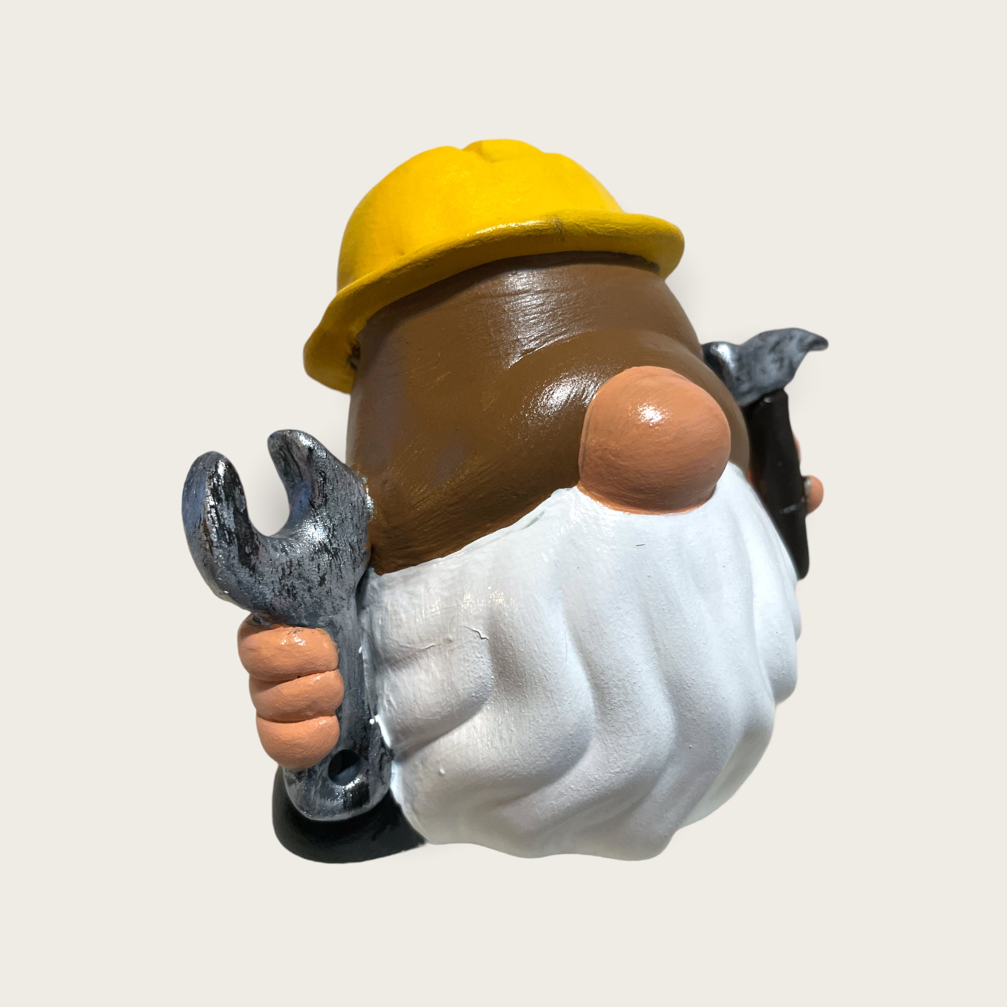 Construction Worker Ceramic Garden Gnome Contractor Garden Etsy UK