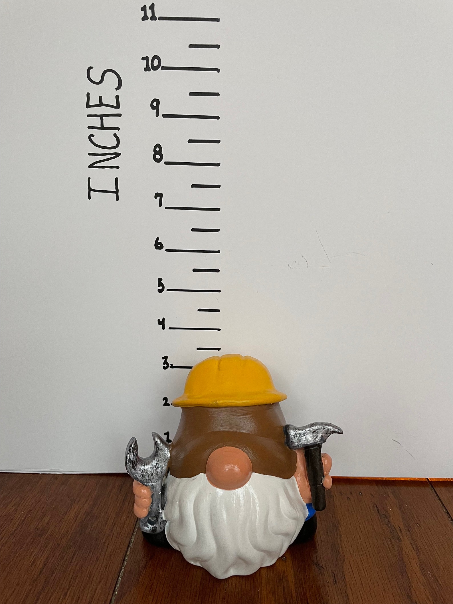 Construction Worker Ceramic Garden Gnome Contractor Garden Etsy UK