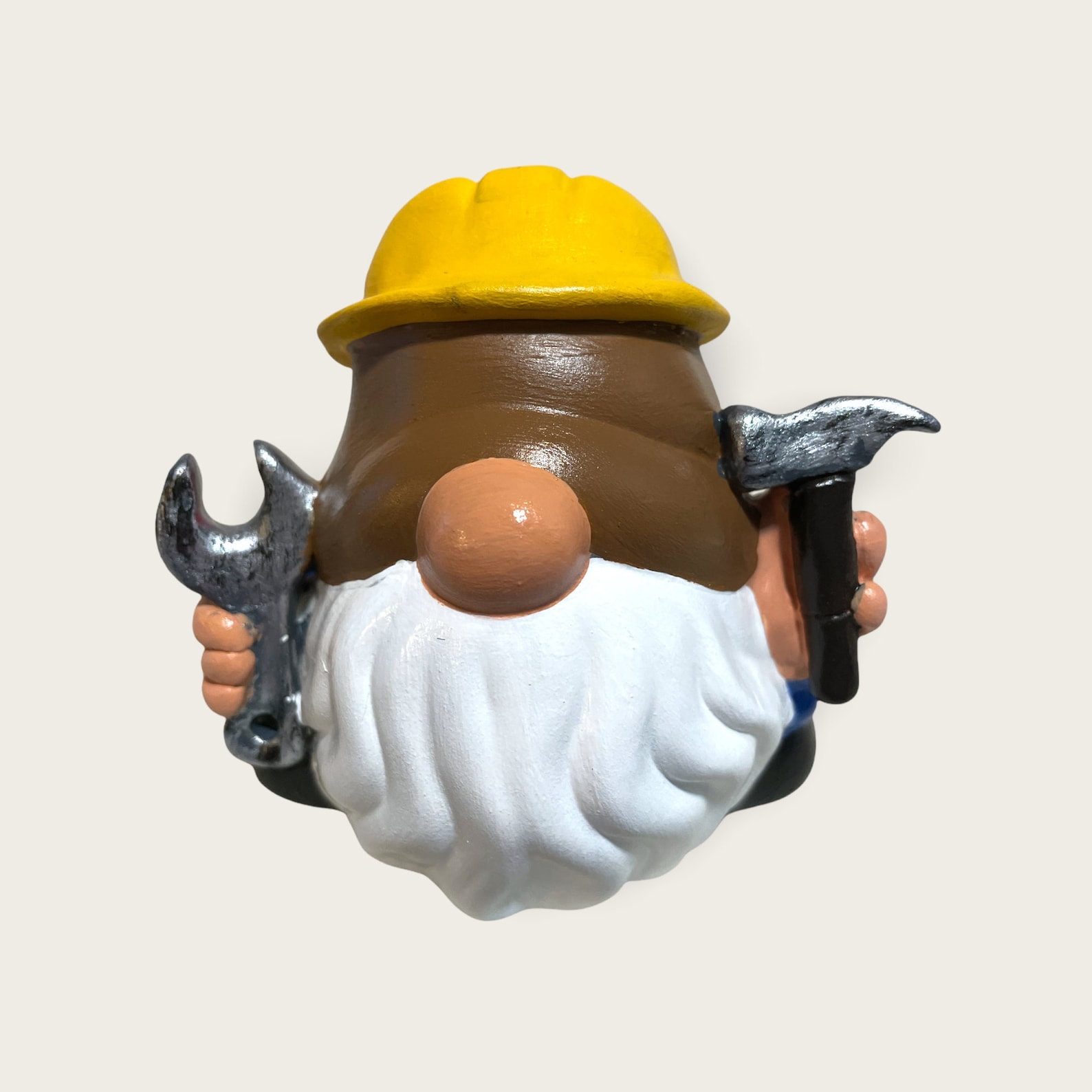 Construction Worker Ceramic Garden Gnome Contractor Garden Etsy UK