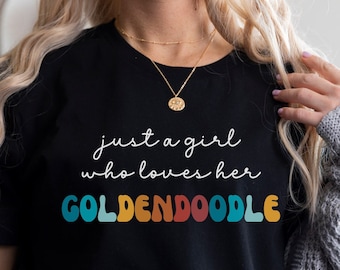 Goldendoodle Regalo camicia per cani per ragazza o donna - Funny Dog T-Shirt - Goldendoodle Dog Owner Tee Birthday Gift for Pet Lover