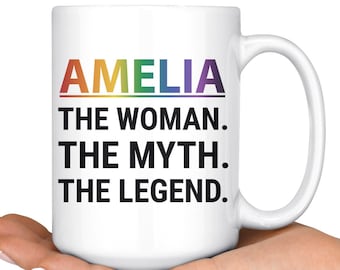 Personalized Lesbian Woman Pride Coffee Mug, Lesbian Anniversary Gift, Lesbian Birthday Present Gift, Gay Lesbian Partner Coffee Cup