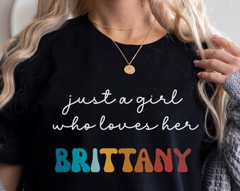 Brittany Dog Shirt Gift for Girl or Woman - Funny Dog T-Shirt - Brittany Dog Owner Tee Birthday Gift for Pet Lover