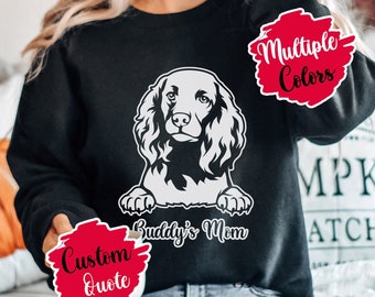 Personalized American Water Spaniel Dog Sweatshirt, American Water Spaniel Mom or Dad, Dog Portrait, Memorial Gift, Dog Owner Christmas Gift
