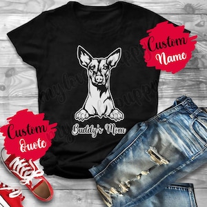 Personalized Xoloitzcuintli Dog Mom Dad T-Shirt, Mexican Hairless Dog Owner, Dog Women Men Gifts, Xolo Dog Mommy Daddy Present Gift