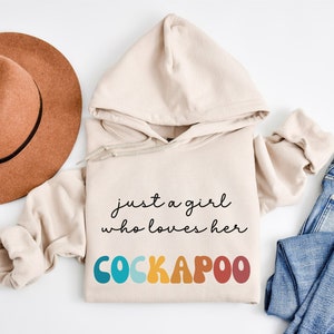 Cockapoo Dog Retro Felpa con cappuccio regalo per ragazza o donna - Felpa con cappuccio divertente cane - Cockapoo Dog Proprietario Felpa con cappuccio regalo per l'amante degli animali domestici