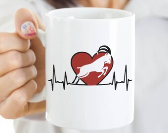 Me encantan las cabras regalo de cumpleaños, cabra heartbeat taza de café, regalos del propietario de la cabra, me gustan las cabras, cabra amante presente, I corazón cabras taza de café