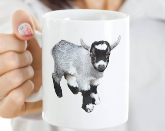 Pjöngjer Ziege Kaffeetasse, Einzigartige ZiegenGeschenke, I Love Goats, Ziegen Bauer Geschenk, Pjöngmie Ziege Geburtstagsgeschenk, Pygmy Ziegen Kaffeetasse