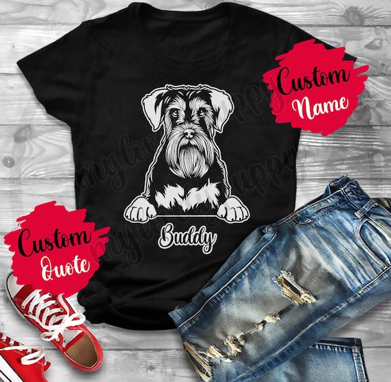 Miniature Schnauzer Tshirt Miniature Schnauzer Tshirt