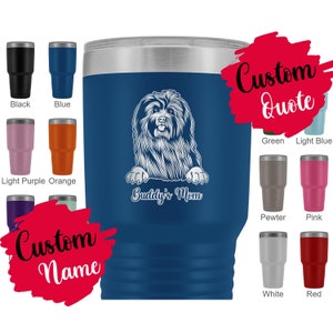Personalized Havanese Dog Mom and Dad Tumbler, Bichon Habanero Dog Women Christmas Gifts, Mommy Daddy Havanese Cuban Bichon Dog Present Gift
