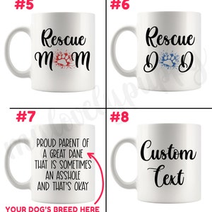 Personalized Brussels Griffon Dog Mom and Dad Mug, Women Men Christmas Gift, Belgian Griffon Mommy Mug, Griffon Belge Dog Owner Present Gift image 4